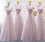 Blue or Pink Organza Bridesmaid or Prom Dresses