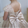 Champagne Flower Girl Dress For Weddings  First Communion Dress