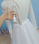 Boho Long Sleeve Wedding Dress Lace V Neck Beach Sexy Backless Tulle Elegant Wedding Gowns