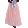 6 Layers 40 Inch Long Tulle Skirts Floor-Length Pleated Skirt Fashion Wedding Bridal Bridesmaid Skirt Faldas Jupe Saias