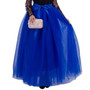 6 Layers 40 Inch Long Tulle Skirts Floor-Length Pleated Skirt Fashion Wedding Bridal Bridesmaid Skirt Faldas Jupe Saias