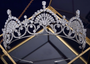 Royal Gold Full Zircon Crystal Brides Tiaras Crown Hairbands Wedding Accessories
