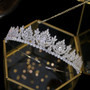 Luxury Cubic Zirconia  Bridal Crystal Crown Wedding Hair Accessories