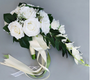 Waterfall Wedding Bouquet Bridesmaid  Vintage Rose Flower Luxurious Bouquet