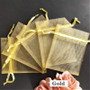 100PCS Drawstring Organza Bags Jewelry Packaging Bags Scented Sachet Gift Pouches 7Z