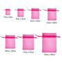 100PCS Drawstring Organza Bags Jewelry Packaging Bags Scented Sachet Gift Pouches 7Z