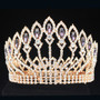 Luxurious Sparkling Crystal Baroque Queen King Tiara Crown Pageant Prom Bridal Hair Jewelry