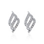 Simple Crystal Stud Earrings Wedding Fashion Jewelry