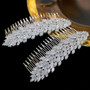 Cubic Zirconia Bridal Comb Wedding Day Hair Accessory