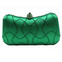 Flower Emerald Green Rhinestone Crystal Clutch Evening Bag Party Wedding  Handbag