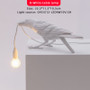 Lucky Bird Wall Lamp LED Lights with Plug Nordic Designer Resin Bedside Night Wall Lights Decoration Desk Table Lamps
