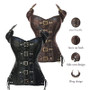 Steampunk / Gothic Corset Faux Leather with Buckles