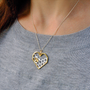 Love Heart Bee Pendant Necklace