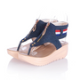 Kara Denim Wedge Sandals