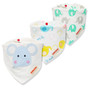Bi3 Organic Cotton Baby Bib. Waterproof Bib . Great Cotton Bandana Bib for Newborn Baby  & Toddler. 3pcs . (R3)