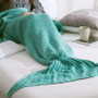 Hot Mermaid Blanket Handmade Knitted Sleeping Wrap TV Sofa Mermaid Tail Blanket Kids Adult Baby crocheted bag Bedding Throws bag