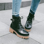 Chunky Lace-Up Women's Ankle Boots