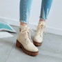 Chunky Lace-Up Women's Ankle Boots