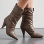 Pointed Toe High Heel Boots