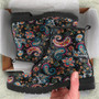 Floral Pattern Boots