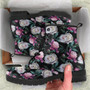 Floral Pattern Boots