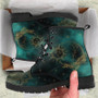 Green Sun and Moon Handcrafted Boots