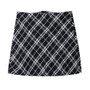 B&W Plaid Tweed Mini Skirt