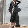 Ella Faux Leather Midi Skirt