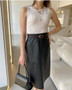 Ella Faux Leather Midi Skirt