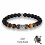 12 Zodiac Signs Tigers Eye Bracelet