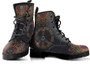 Colorful Peace and Mandala Handcrafted Boots