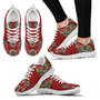 Red Henna Handcrafted Sneakers