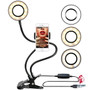 Photo Studio Selfie LED Ring Light with Cell Phone Mobile Holder for Youtube Live Stream Makeup Camera Lamp for iPhone Android