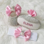 Teddy Bear Crystals Shoes and Headband