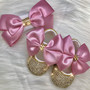 Baby Doll Crystal Shoes and Headband