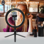 10.2 Inch Ring Light with Stand - Rovtop LED Camera Selfie Light Ring for iPhone Tripod and Phone Holder for Video Photography