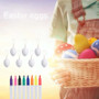 50 PCS Eggs Painting Kit DIY Blank Easter Eggs with Color Pens