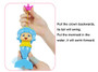 Mermaid Baby Bath Toys Kids Clockwork Swim Wind Up