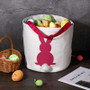 Kids Easter Baskets Bunny Rabbit Basket Tote For Egg Hunting