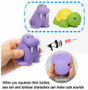 7 PCS Bath Toys for 3 Year Olds Children Water Toys Soft Rubber Shark Sea Animals