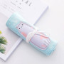 Cute Canvas Roll Up Pencil Case with Pencil Pouch