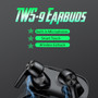 T9 TWS Wireless headphone bluetooth 5.0 Earphone Waterproof Sport Stereo HIFI Earbuds LED Power Display Gaming Headset PK f9 tws