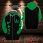 Green Gift For Mom Love Weed Hoodie 420 Hoodie, Weed Hoodie 3D Custom VA