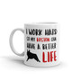 I Work Hard Boston Terrier Coffee Mug