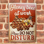 Honey Bee Farm Do Not Disturb Classic Metal Signs