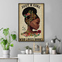 Afro Reading Just A Girl Who Loves Books Poster