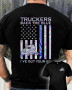 Truckers Back the blue I've got your six 2D T-shirt