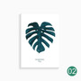 Green Leaves Minimal Approach Wall Art