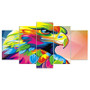 Colorful Animal - Lion, Elephant, Giraffe, Eagle, Bear - Canvas Wall Art