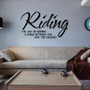 Horse Riding Wall Sticker - Riding The Art Of Keeping A Horse Between You And Ground